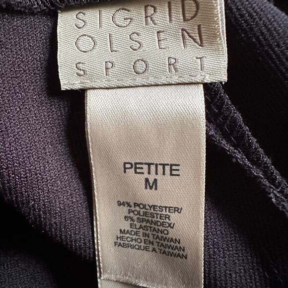 Sigrid Olsen Sport Black Side Zip Pullon Pants Stretchy - Picture 5 of 6